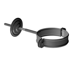 Docke STAL PREMIUM Хомут трубы D90 (Снято с производства) Графит (RAL 7024)