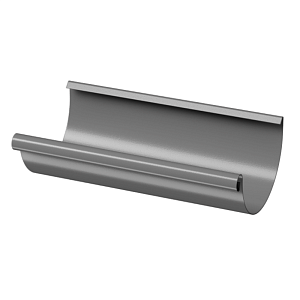 Docke STAL PREMIUM Желоб полукруглый D125 3000 мм (Снято с производства) Графит (RAL 7024)
