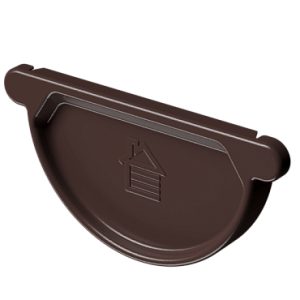Docke STAL PREMIUM Заглушка желоба D125 (Снято с производства) Шоколад (RAL 8019)