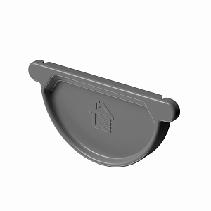 Docke STAL PREMIUM Заглушка желоба D125 (Снято с производства) Графит (RAL 7024)